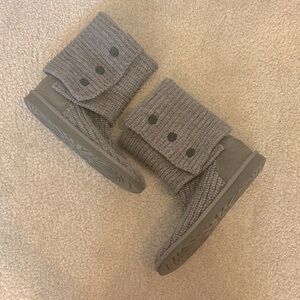 UGG Classic Cardy Knit Short or Tall Fur Lined Boots